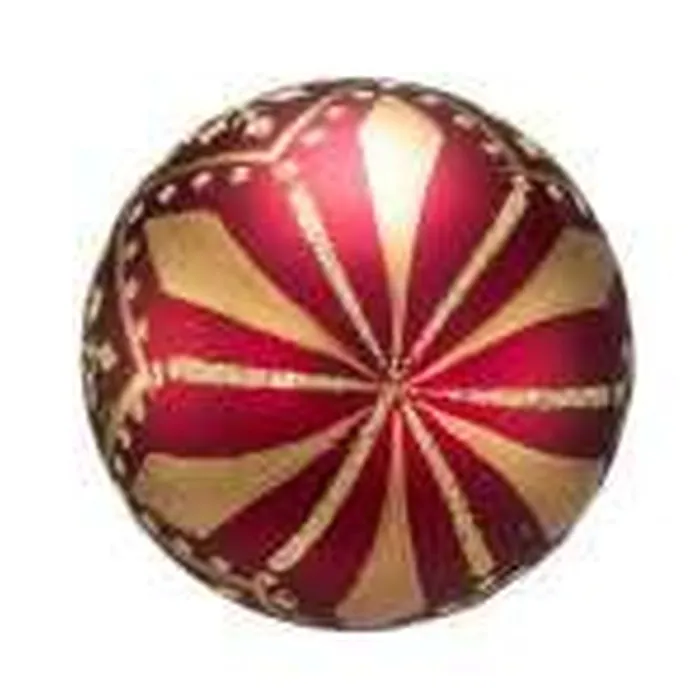Kurt Adler Kurt Adler 80Mm Burgundy And Gold Patterned Glass 6 Ball Ornaments PreStyled Sets