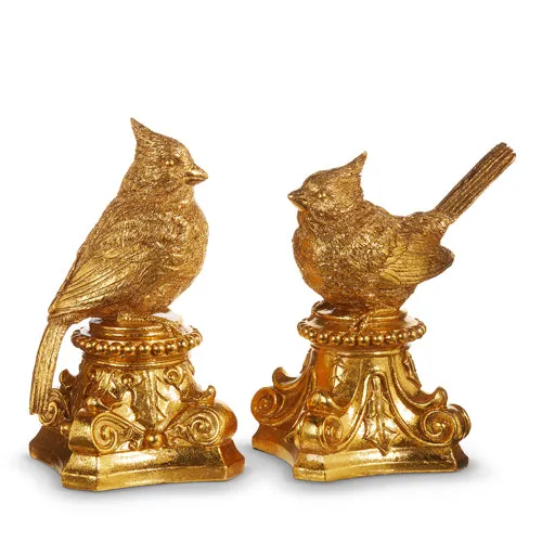 Raz Imports Necklaces Raz Imports 2023 O Tannenbaum 8 Gold Cardinal On Holly Pedestal Asst of 2