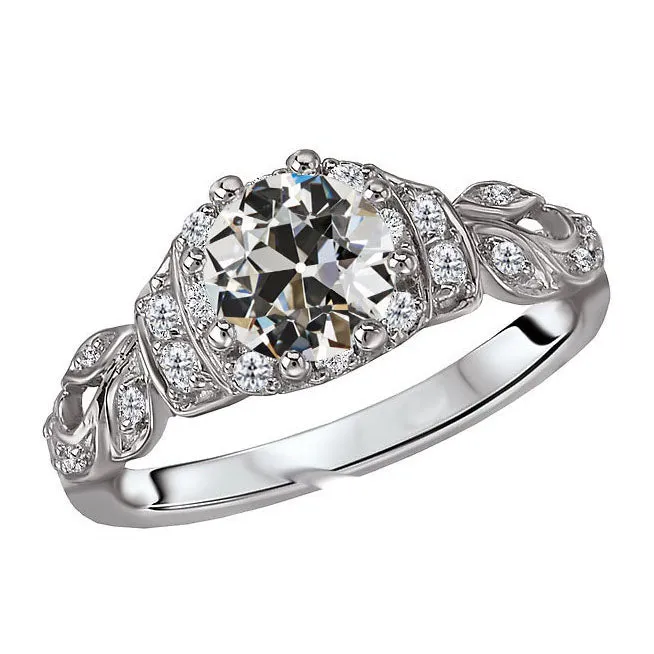 Rings HarryChadEntcom Real Natural Earth Mined Diamond Round Old Mine Cut Fancy Ring Ladies Jewelry 450 Carats