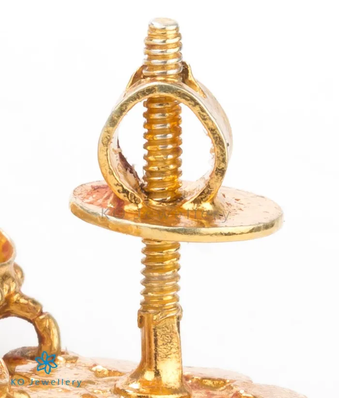 The Sanidhya Silver Lakshmi Necklace Red Silversmith Necklaces