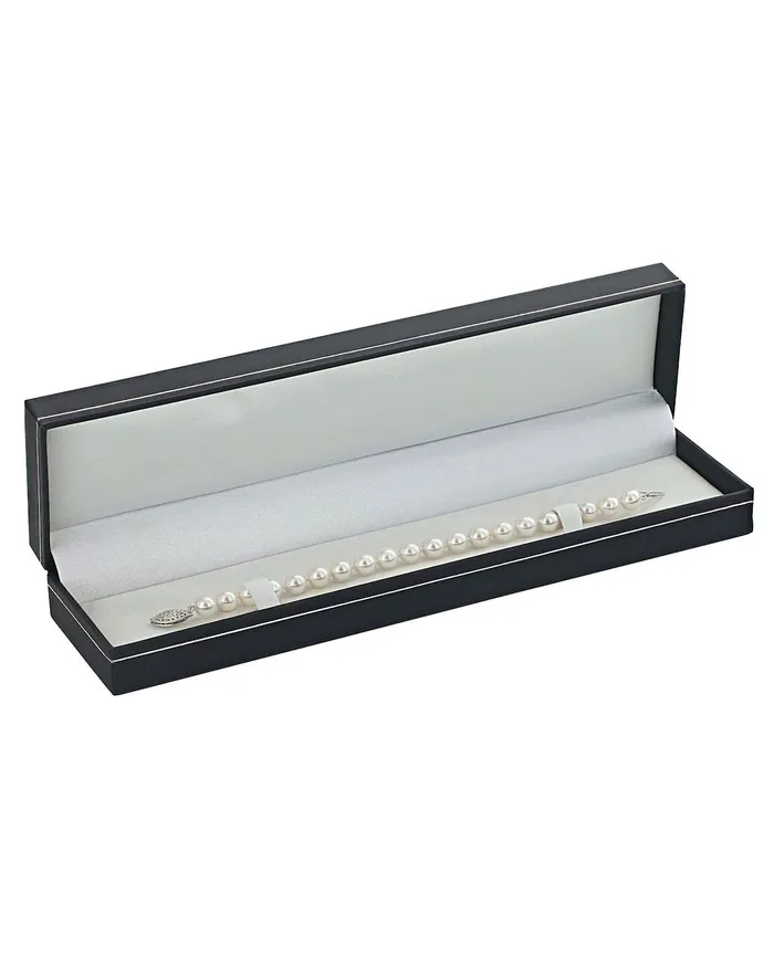 Bracelets 8085mm White Freshwater Pearl Bracelet AAAA Quality SPT