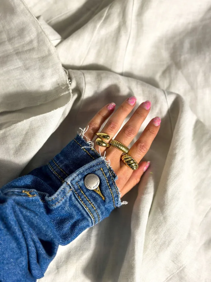 Mabel Love Boutique Chunky Drop Adjustable Ring Rings