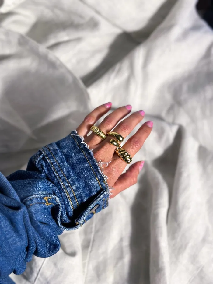 Mabel Love Boutique Chunky Drop Adjustable Ring Rings