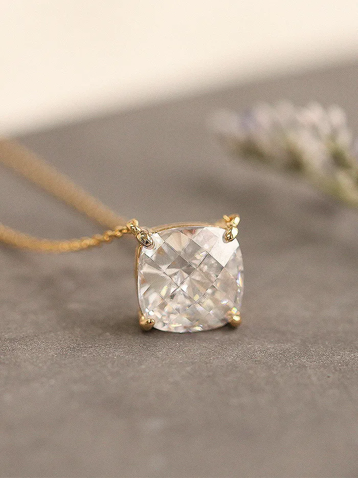 MinimalBijoux Necklaces 925 Silver Classic Cubic Necklace