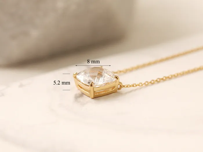 MinimalBijoux Necklaces 925 Silver Classic Cubic Necklace