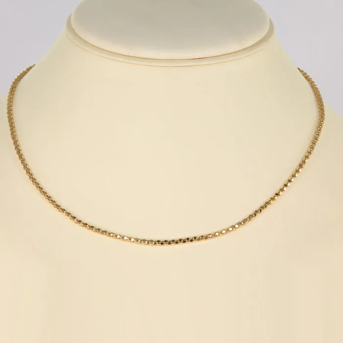 Moriartys Gem Art Necklaces 14K Yellow Gold Popcorn Link Necklace