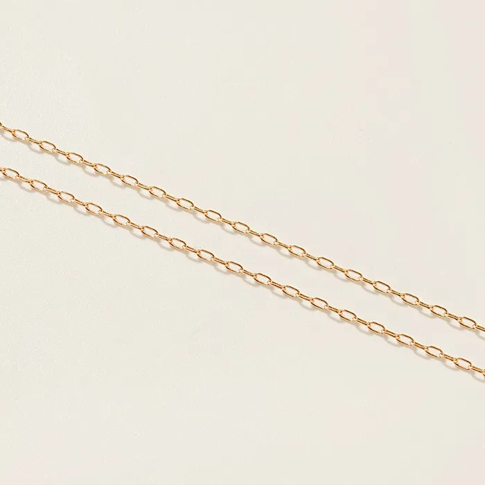 Necklaces 14K 18K Gold Crystal Lock Necklace MinimalBijoux