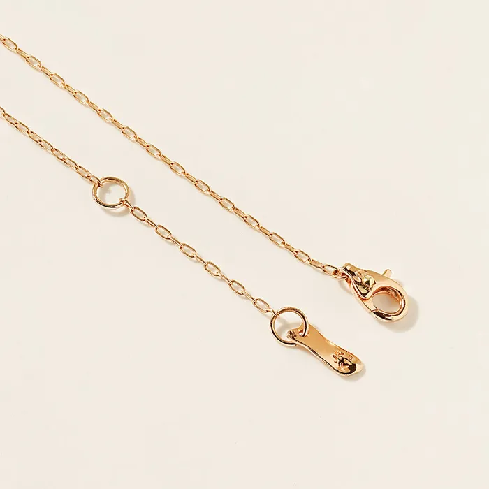Necklaces 14K 18K Gold Crystal Lock Necklace MinimalBijoux