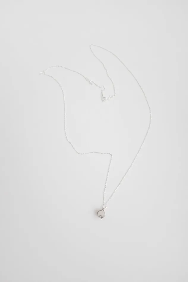 Necklaces collectionno2 LONG BALL CRYSTAL STONE 925 NECKLACE
