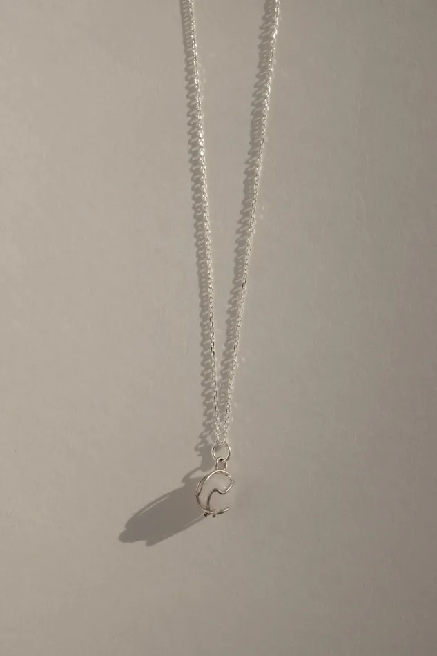Necklaces collectionno2 LONG BALL CRYSTAL STONE 925 NECKLACE