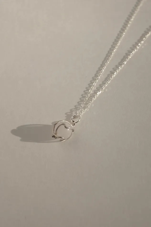 Necklaces collectionno2 LONG BALL CRYSTAL STONE 925 NECKLACE