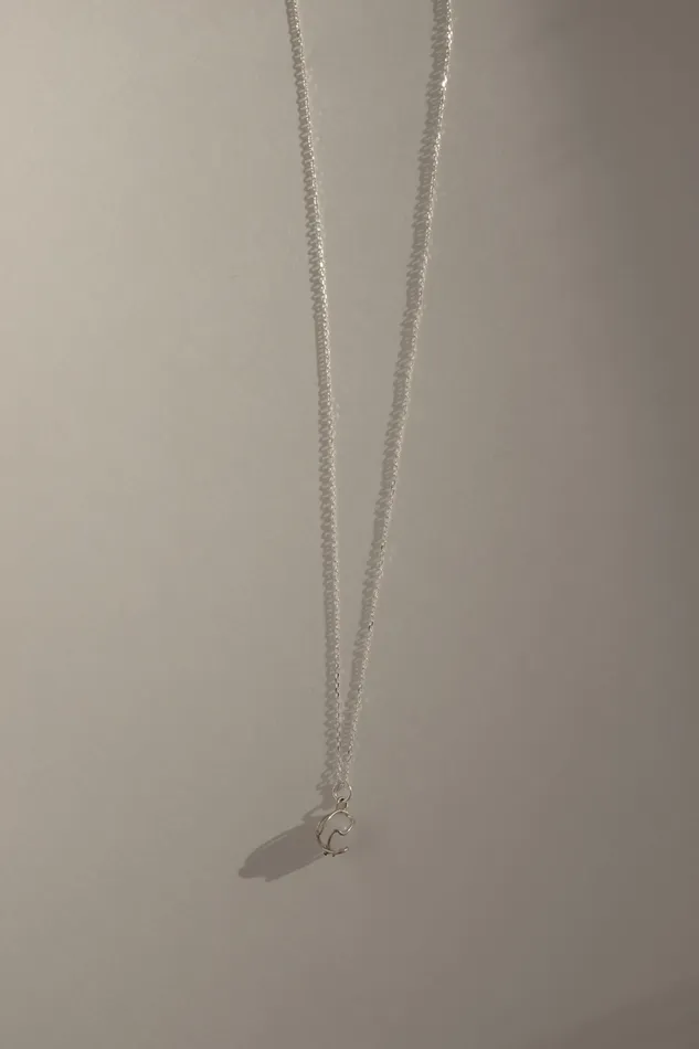 Necklaces collectionno2 LONG BALL CRYSTAL STONE 925 NECKLACE