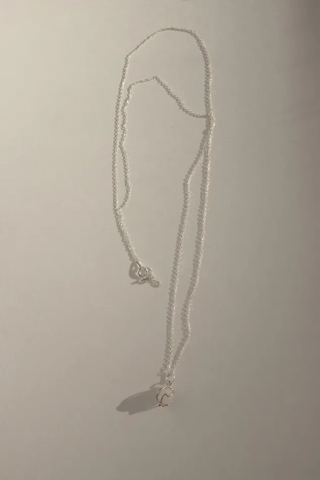 Necklaces collectionno2 LONG BALL CRYSTAL STONE 925 NECKLACE