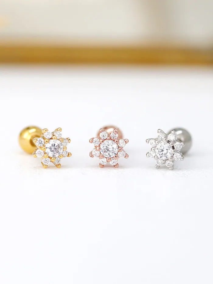 Sun Flower Ear Piercing MinimalBijoux Earrings