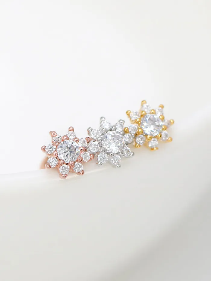 Sun Flower Ear Piercing MinimalBijoux Earrings