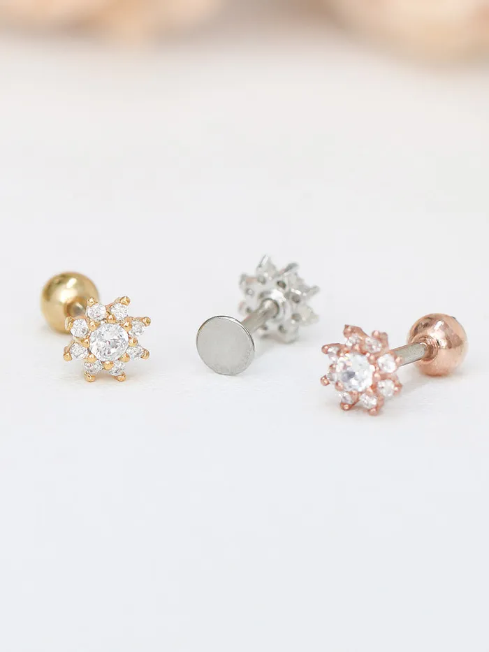 Sun Flower Ear Piercing MinimalBijoux Earrings