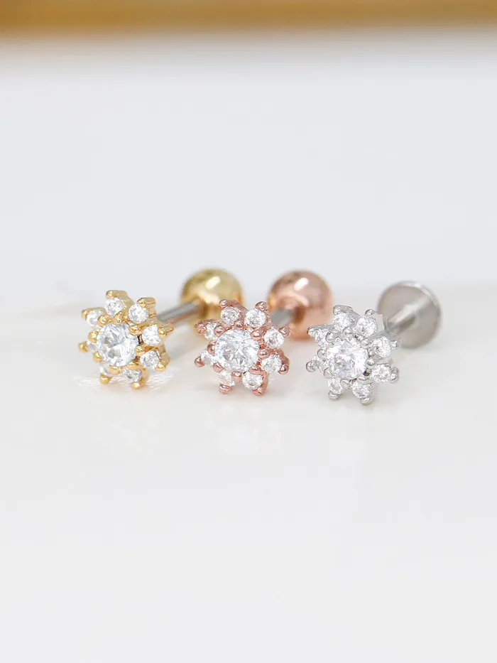Sun Flower Ear Piercing MinimalBijoux Earrings