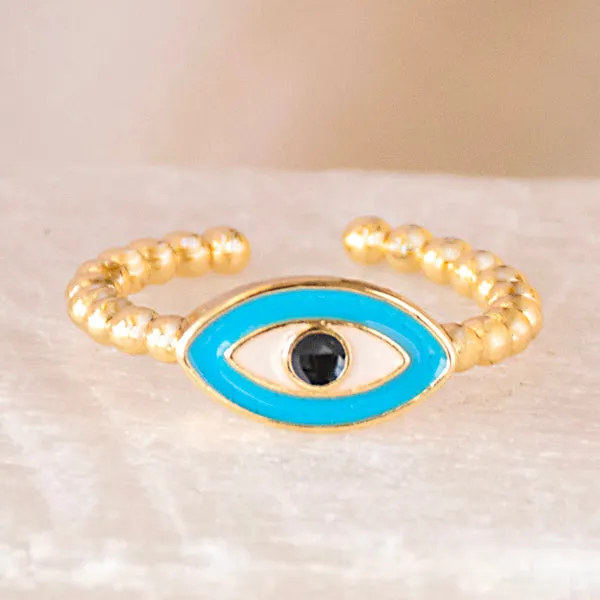 Upakarna Rings Pastel Evil Eye Ring