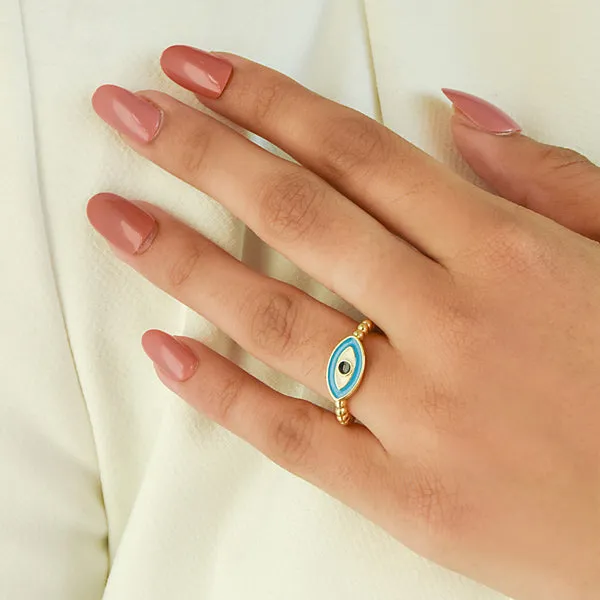 Upakarna Rings Pastel Evil Eye Ring