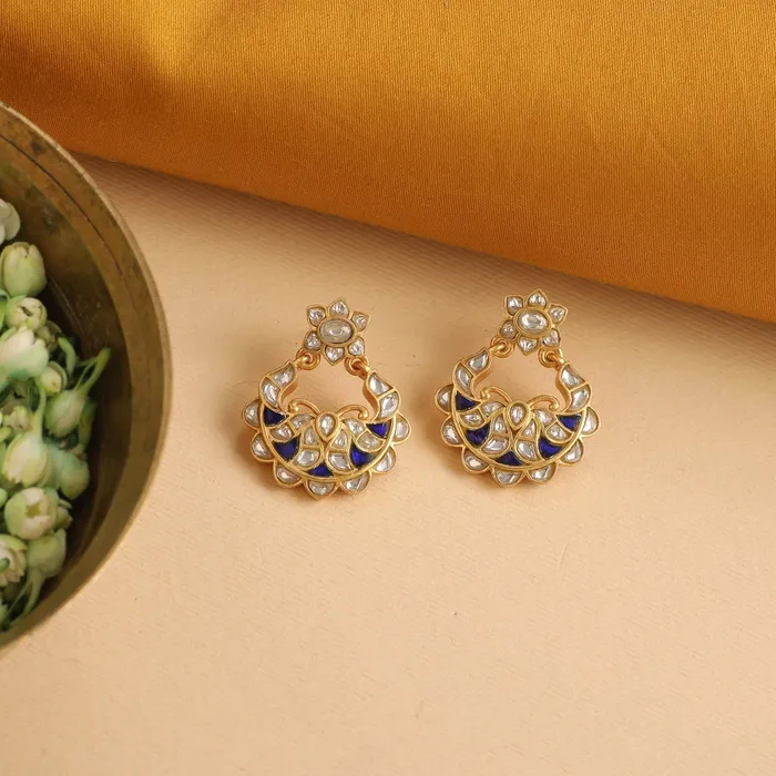 Ayla Gold Plated Silver Stud Earrings SILVER Earrings