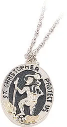 Black Hills Gold Sterling Silver St Christopher Pendant TR Jewelry Concepts Necklaces