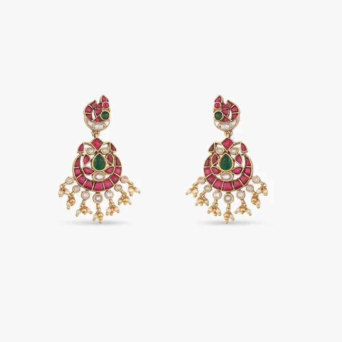 Earrings Pearl Floral Silver Drop Earrings SILVER