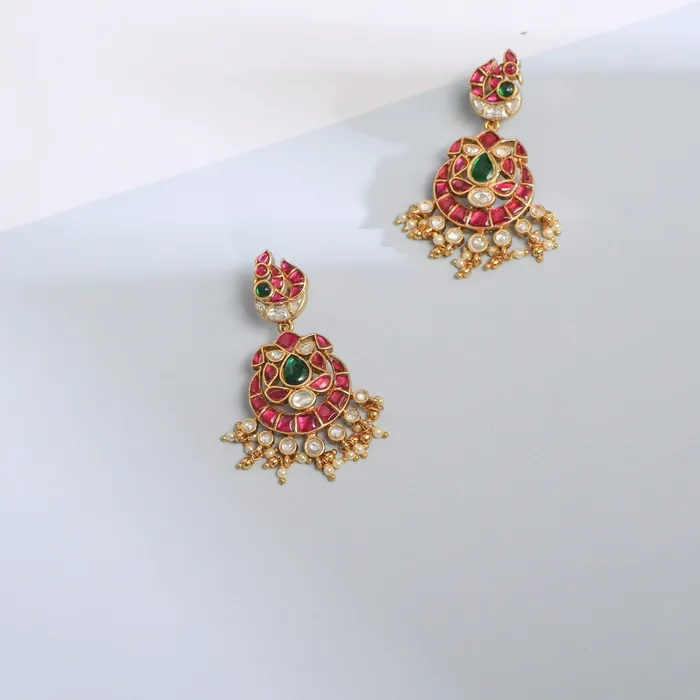 Earrings Pearl Floral Silver Drop Earrings SILVER
