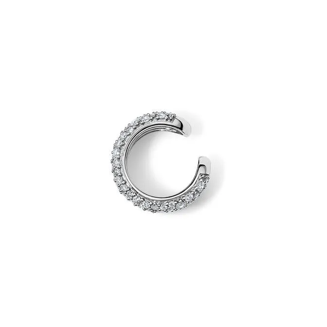 Earrings SG Fine Gold and Diamond Double Dome Ear Cuff
