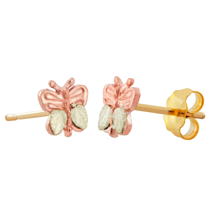 Earrings TR Jewelry Concepts Landstroms Black Hills Gold Butterfly Earrings