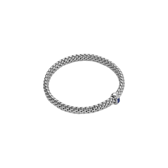 Fope Flexit Diamond Sapphire Bracelet 004 CTW Size Medium International Diamond Center Bracelets