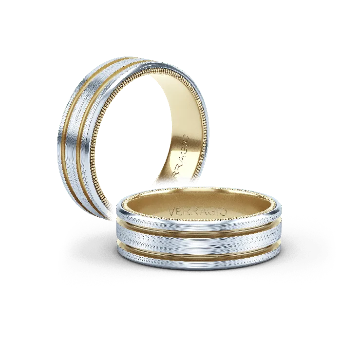 International Diamond Center Rings Verragio Mens Band VW711418k Yellow Gold
