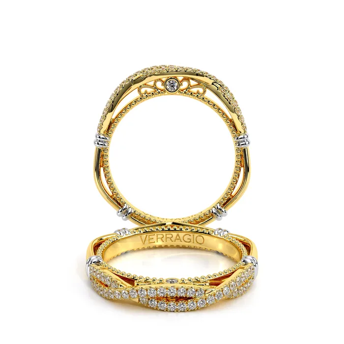 International Diamond Center Rings Verragio PARISIAN 105W 18k Yellow Gold Womens Band
