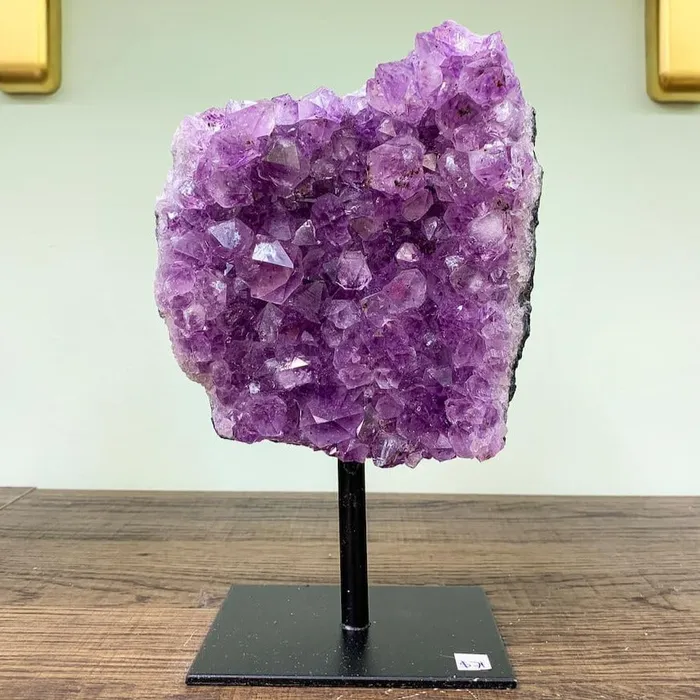 Magic Crystals Charm Necklaces Druzy Amethyst Cluster on A Stand D