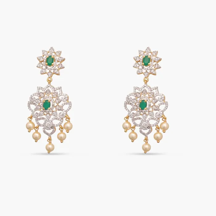 Necklaces SILVER Palatial CZ Silver Necklace Set