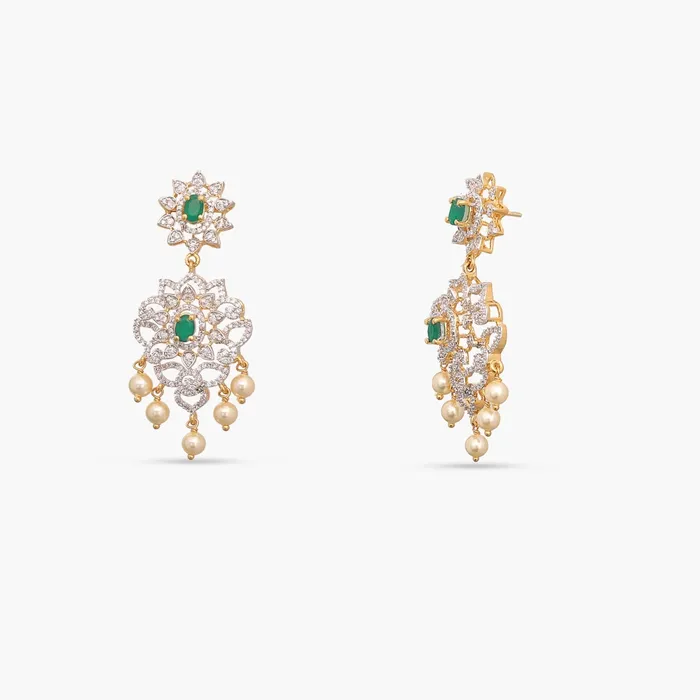 Necklaces SILVER Palatial CZ Silver Necklace Set