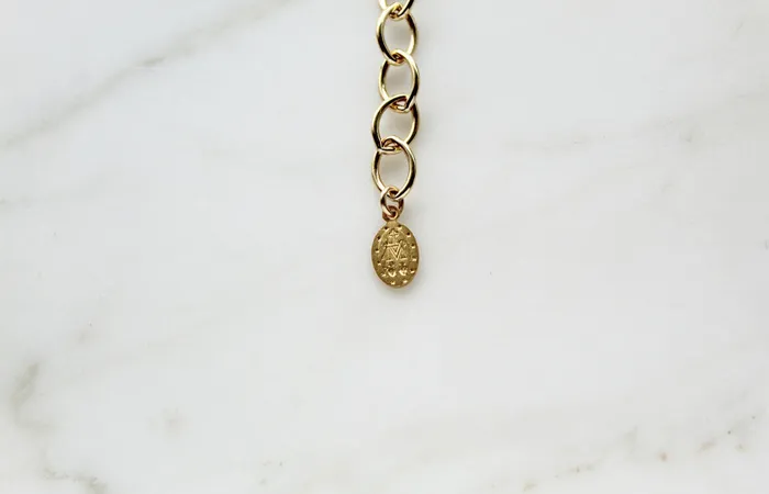 Necklaces The Little Catholic Miraculous Medal Bold Chain Necklace