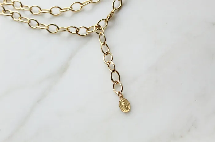 Necklaces The Little Catholic Miraculous Medal Bold Chain Necklace