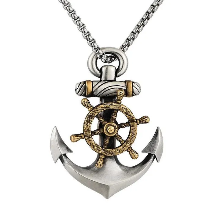Necklaces Valhalla Vikings Viking Necklace Nordic Rudder Anchor Pendant