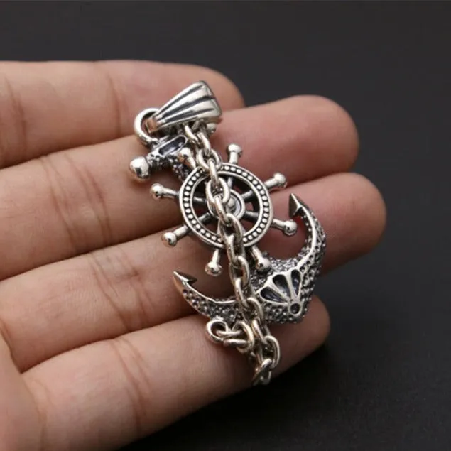 Necklaces Valhalla Vikings Viking Necklace Nordic Rudder Anchor Pendant