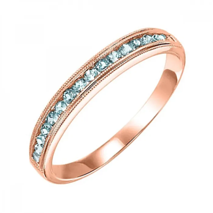 Rings 10K Gold Stackable Blue Topaz Band 033CTW Shop IDC estore