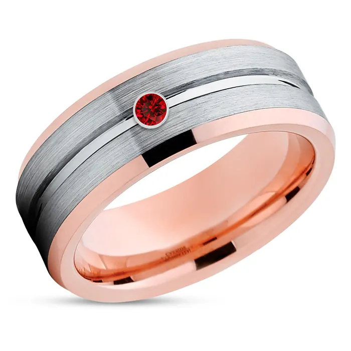 Rings Clean Casting Jewelry Rose Gold Wedding Band Tungsten Wedding Band Wedding Ring Wedding Band Rose Gold