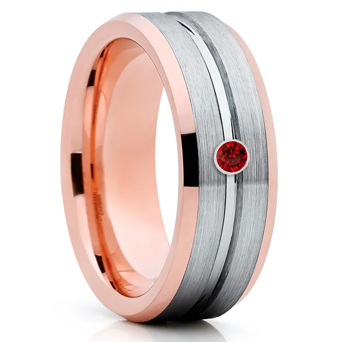 Rings Clean Casting Jewelry Rose Gold Wedding Band Tungsten Wedding Band Wedding Ring Wedding Band Rose Gold