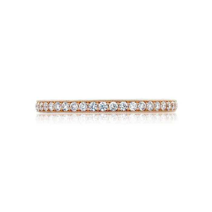 Rings International Diamond Center Tacori 18k Rose Gold RoyalT Diamond Wedding Band 034 CTW