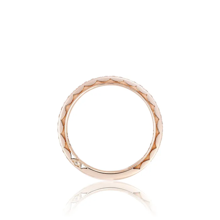 Rings International Diamond Center Tacori 18k Rose Gold RoyalT Diamond Wedding Band 034 CTW