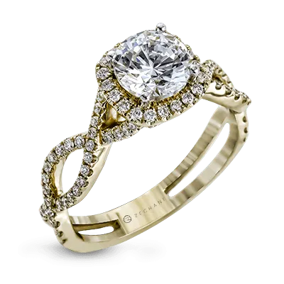 Rings International Diamond Center The Halo Crown Engagement Ring