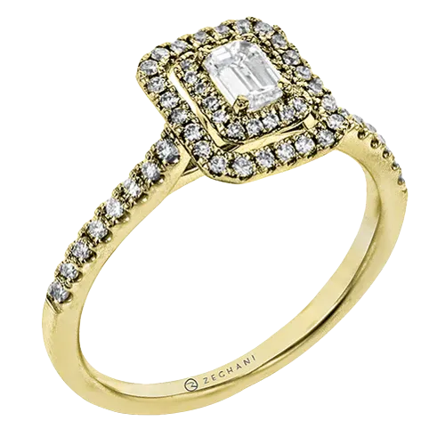 Rings International Diamond Center Zeghani Delicate Diva Complete Engagement Ring Setting ZR1863