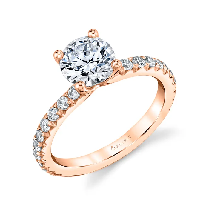 Rings Shop IDC estore Sylvie Vanessa Round Classic Engagement Ring Setting