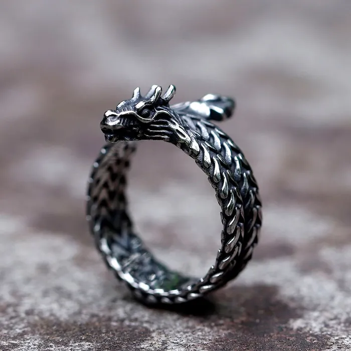 Rings Viking Ring Coiled Jormungandr Valhalla Vikings