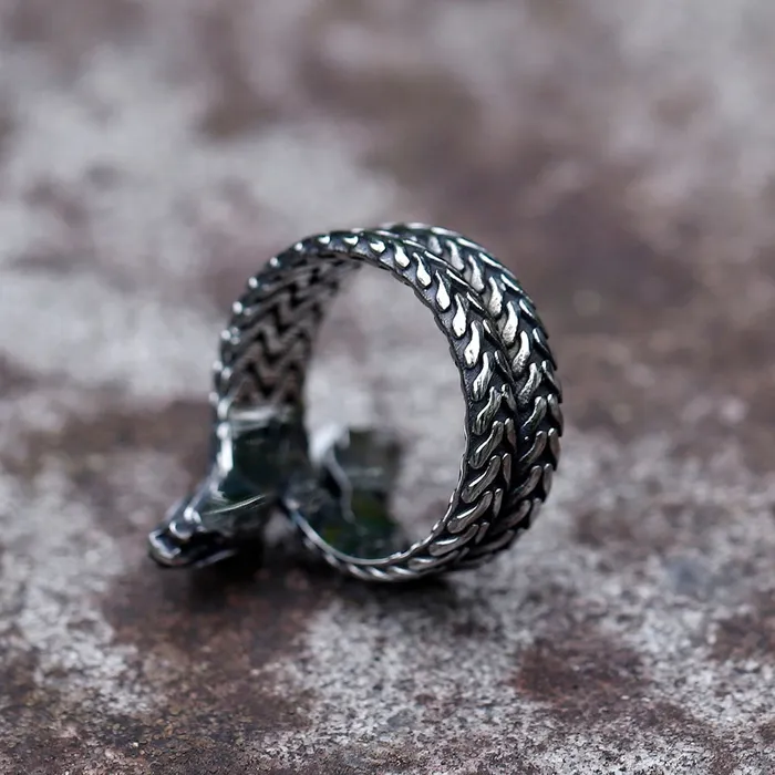 Rings Viking Ring Coiled Jormungandr Valhalla Vikings