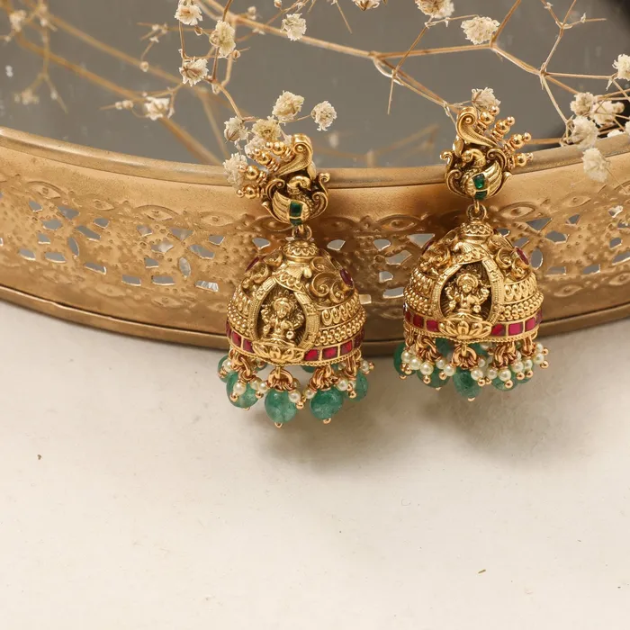 Shloka Antique silver Jhumkas SILVER Rings